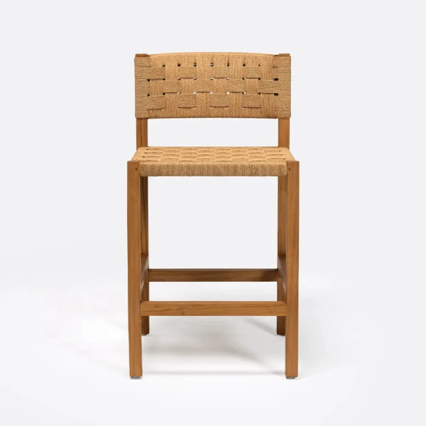 Solid Natural Teak Wood Stool - Bar and Counter Stool Sizes Available