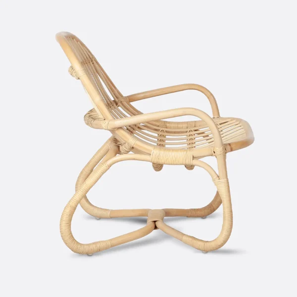 Hand Crafted Indoor Outdoor Rattan Lounge Chair - Image 3