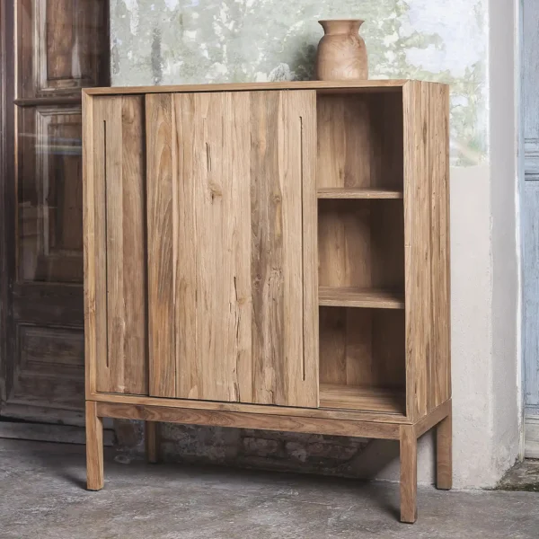 Erosion Teak Wood Sideboard - Available in Two Colours – Image 4