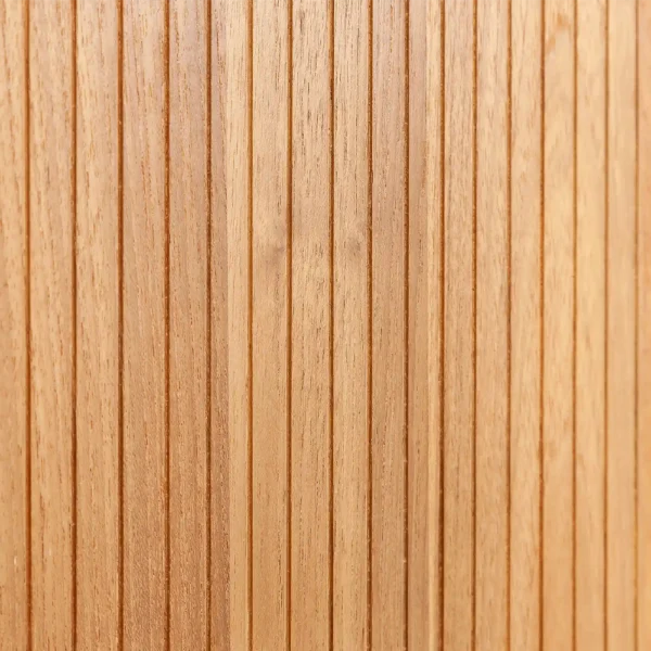 Beautiful Hand Grooved Sideboard in Solid Natural Teak Wood - Image 4
