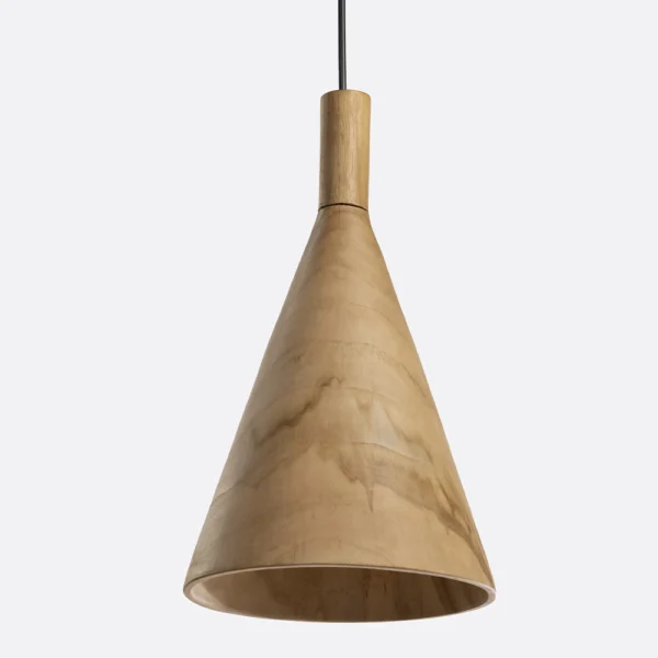 Natural Refined Teak Wood Ceiling Lamp – Image 4