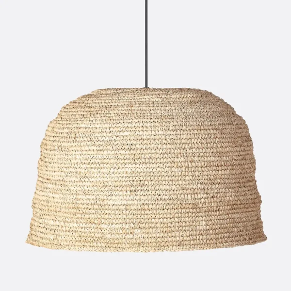 Boho Style Hand Woven Seagrass Hanging Light - Image 3
