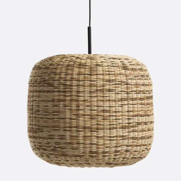 Handcrafted Natural Rattan Pith Ceiling Lamp