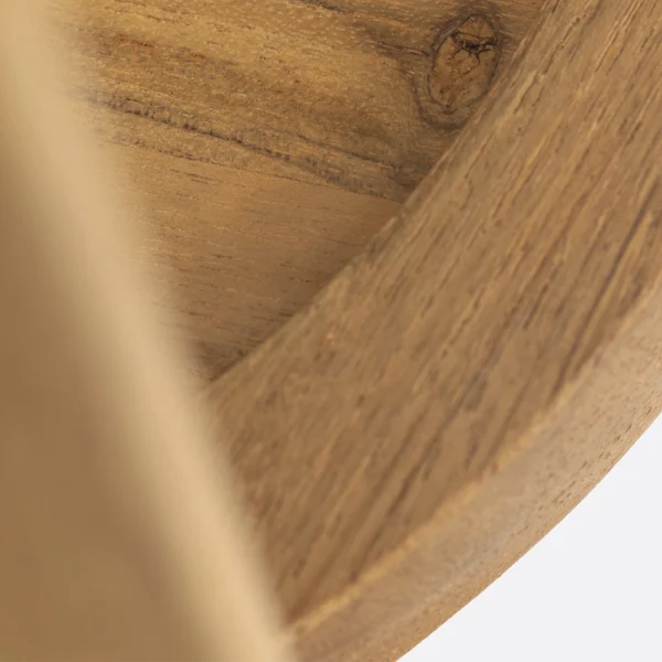Sculptural Coat in Solid Natural Teak Wood Stand – Image 7