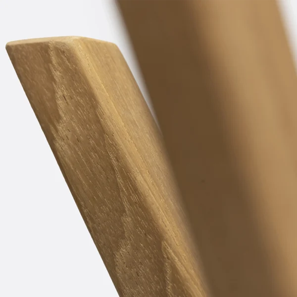 Sculptural Coat in Solid Natural Teak Wood Stand – Image 4