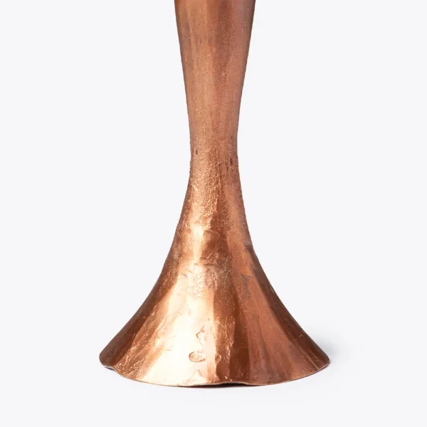 Stylish Handmade Copper Iron Candle Holder - Image 2