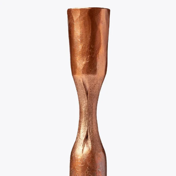 Stylish Handmade Copper Iron Candle Holder - Image 3