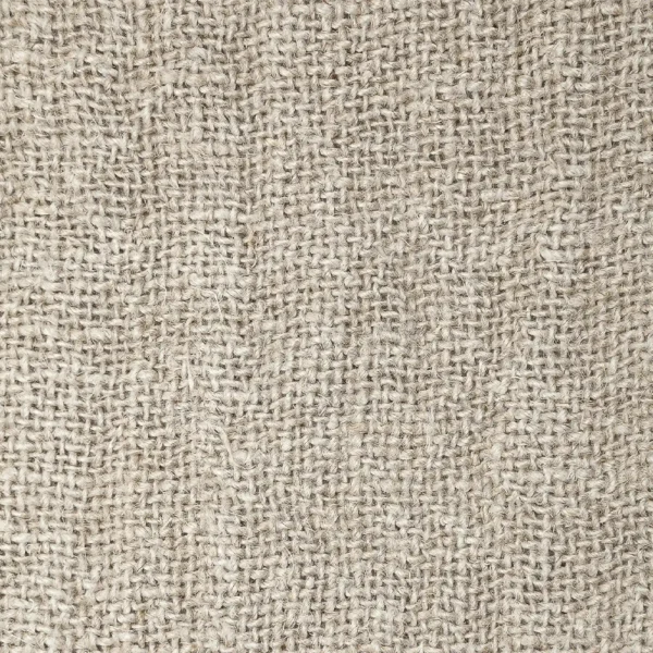 Stonewashed Natural Linen Bedspread Throw with Attractive Fringed Border – Image 2
