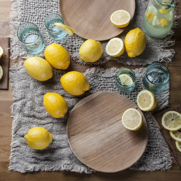 Agra Handmade Rustic Stonewashed Linen Placemat - Image 3