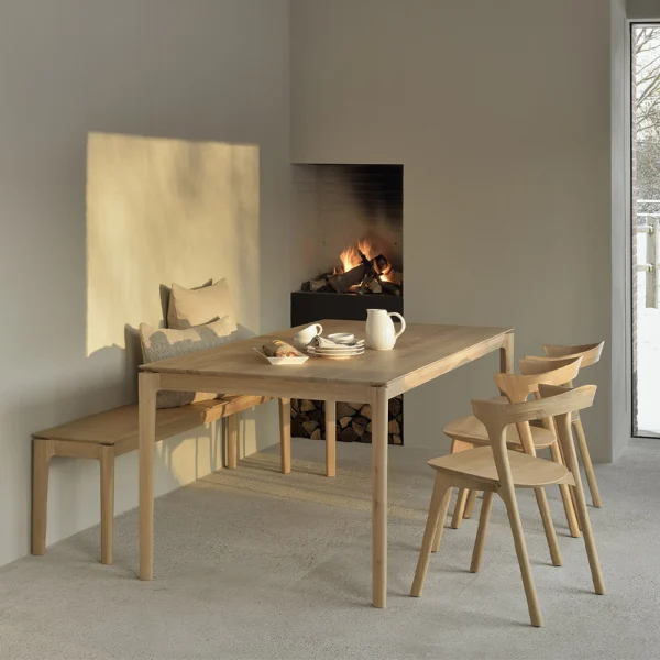 Timelessly Styled Solid Teak Wood Dining Table - Image 4