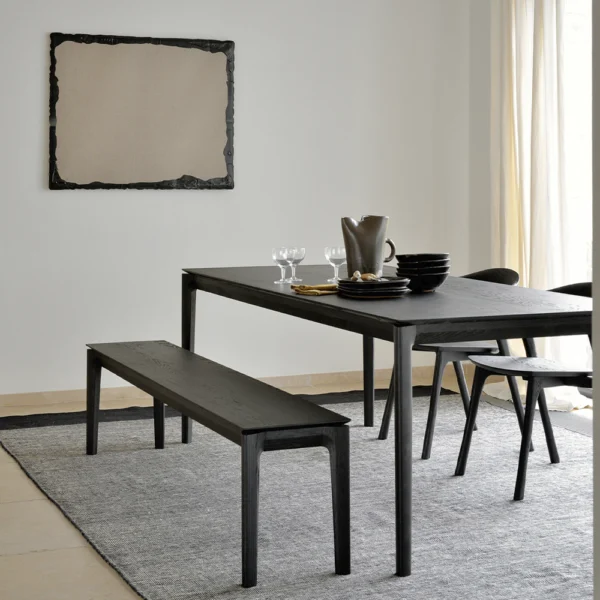 Timelessly Styled Solid Teak Wood Dining Table - Image 7