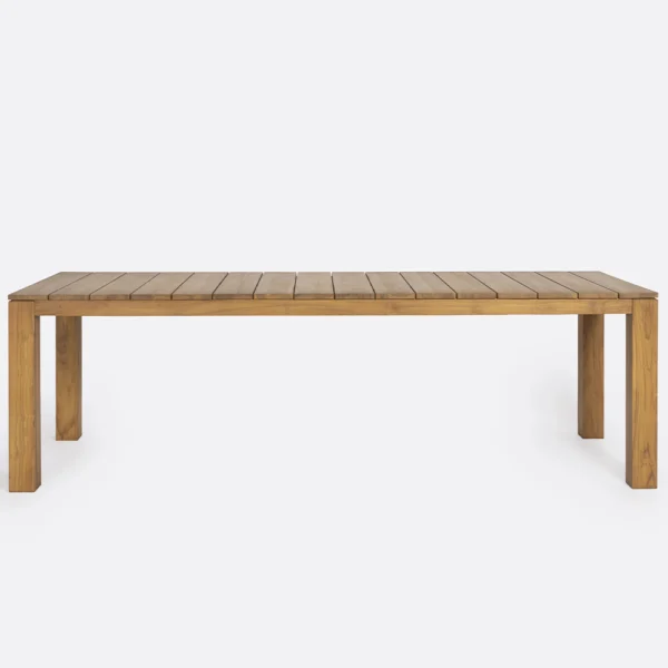 Reclaimed Natural Teak Wood Outdoor Dining Table - Available in Two Sizes – Image 2