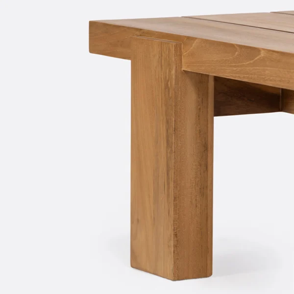 Solid Natural Teak Wood Outdoor Coffee Table – Image 4