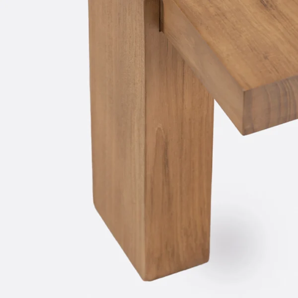 Solid Natural Teak Wood Outdoor Coffee Table – Image 6