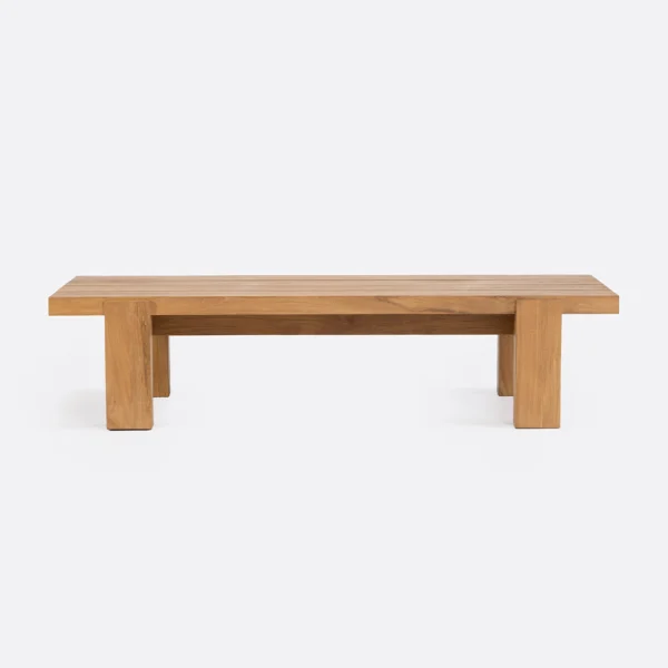 Solid Natural Teak Wood Outdoor Coffee Table