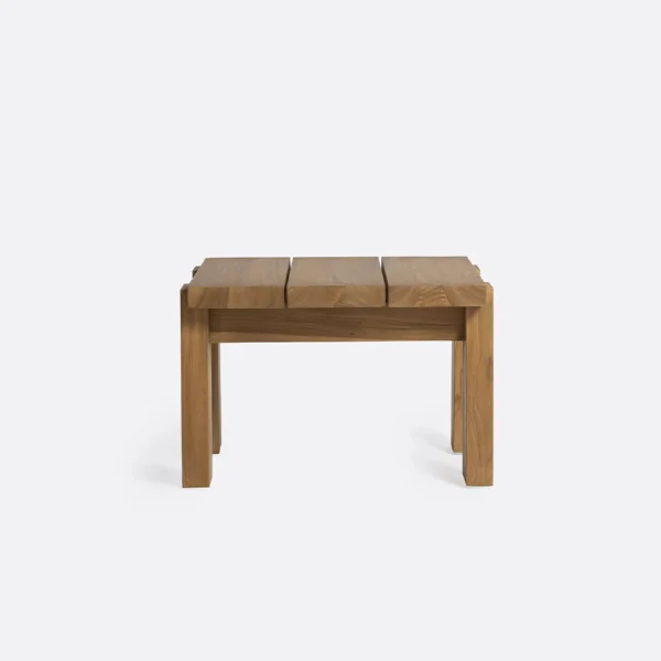Natural Teak Wood Sturdy Outdoor Side Table