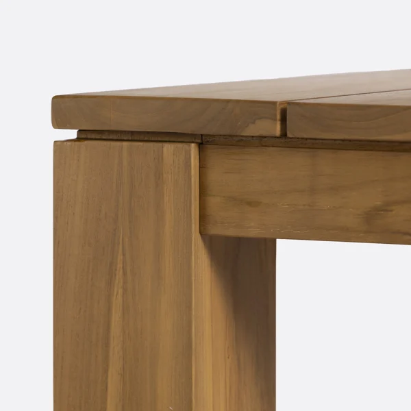 Iconic Natural Teak Wood Outdoor Dining Table - Image 2