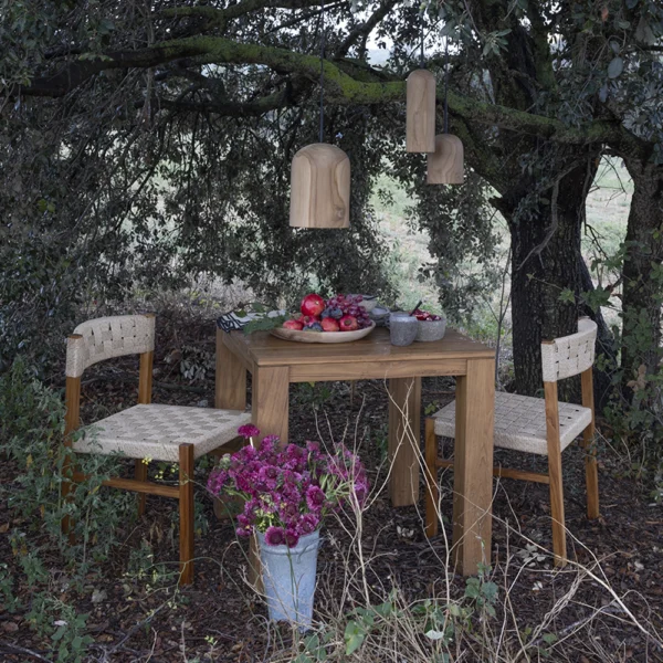 Iconic Natural Teak Wood Outdoor Dining Table - Image 6