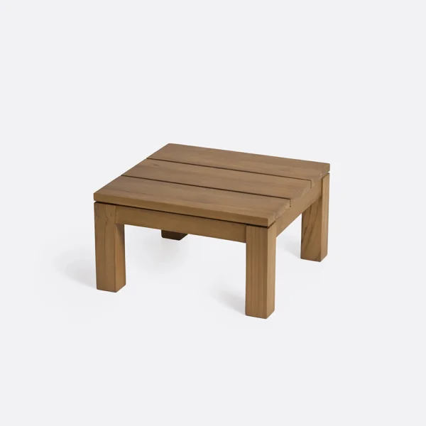 Natural Teak Wood Elegant Outdoor Side Table - Image 3