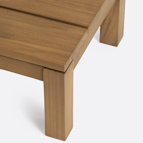 Natural Teak Wood Elegant Outdoor Side Table - Image 4