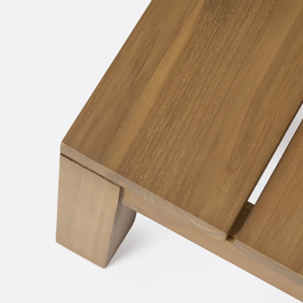 Natural Teak Wood Elegant Outdoor Side Table - Image 6