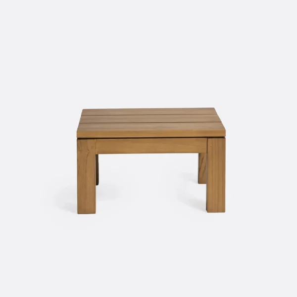 Natural Teak Wood Elegant Outdoor Side Table