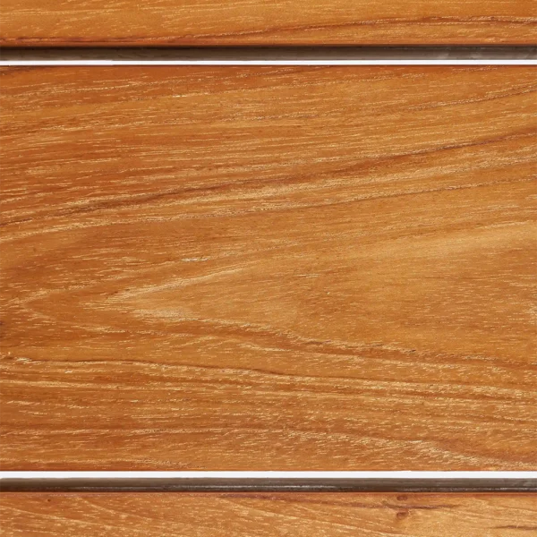 Natural Teak Wood Sculpted Outdoor Coffee Table – Image 2