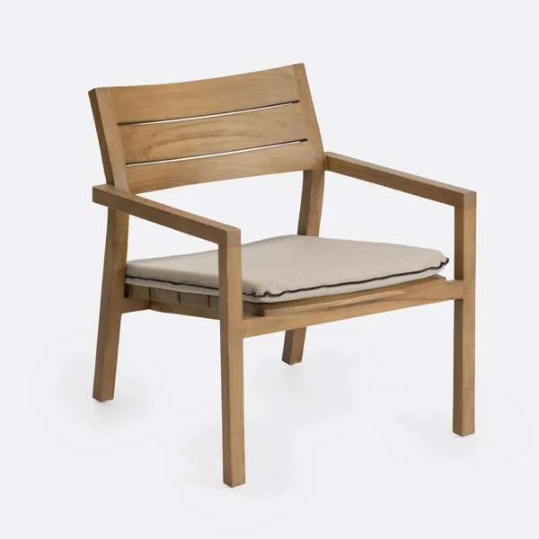 Organic Natural and White Outdoor Cushion - Available in Two Colours