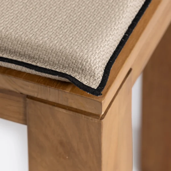 Rustic Natural and White Outdoor Cushion - Available in Two Colours - Image 3