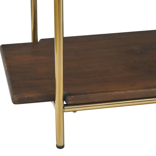 Waxed Mango with Walnut Finish Bookcase - Image 4