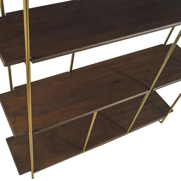 Waxed Mango with Walnut Finish Bookcase - Image 2