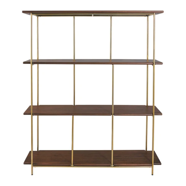Waxed Mango with Walnut Finish Bookcase