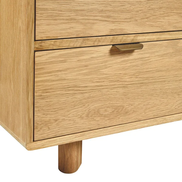 Reclaimed Rustic Light Oak Chest of Drawers - Image 2