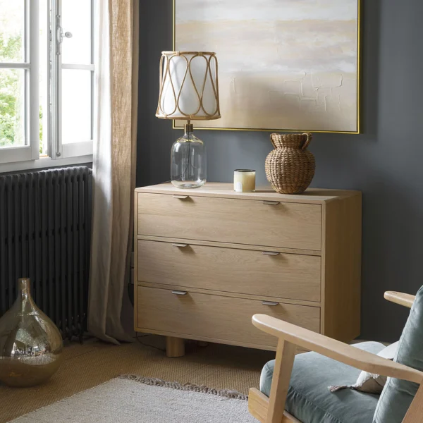 Reclaimed Rustic Light Oak Chest of Drawers - Image 6