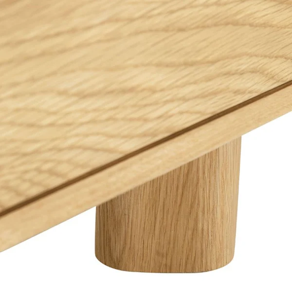 Reclaimed Rustic Light Oak Bedside Table - Image 8