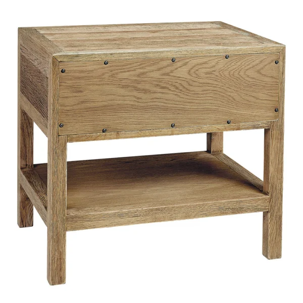 Natural Wood Grain Bedside Table - Image 6