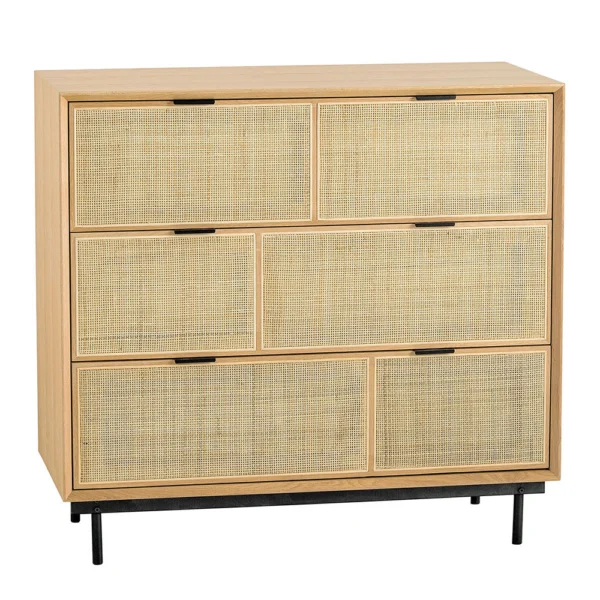 Elegant Contemporary Light Oak Chest of Drawers - Image 2