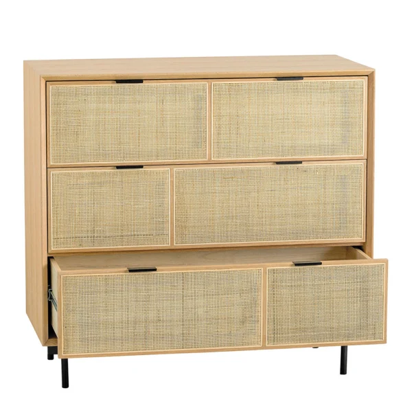 Elegant Contemporary Light Oak Chest of Drawers - Image 4