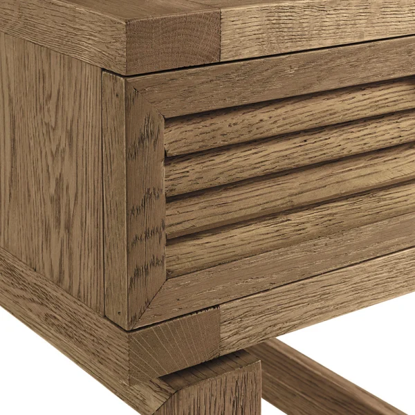 Timeless Rustic Oak Side Table - Image 4