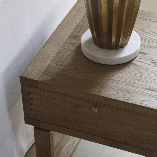 Timeless Rustic Oak Side Table - Image 5