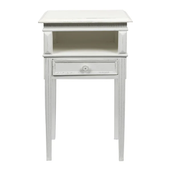 Timeless Antique Decor Style Bedside Table - Available in Two Colours