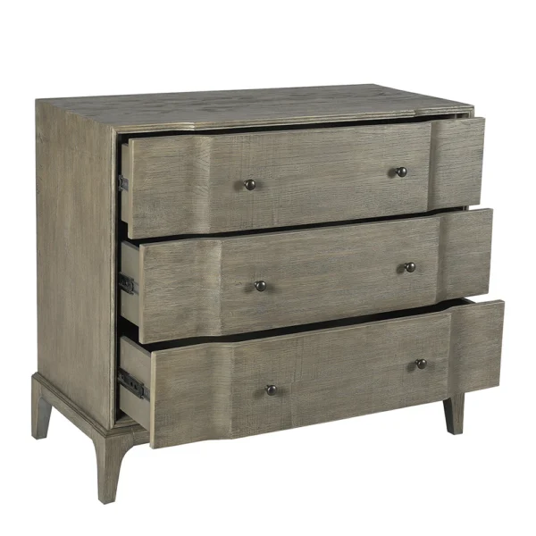 Refined Natural Oak Wood Chest of Drawers - Image 3