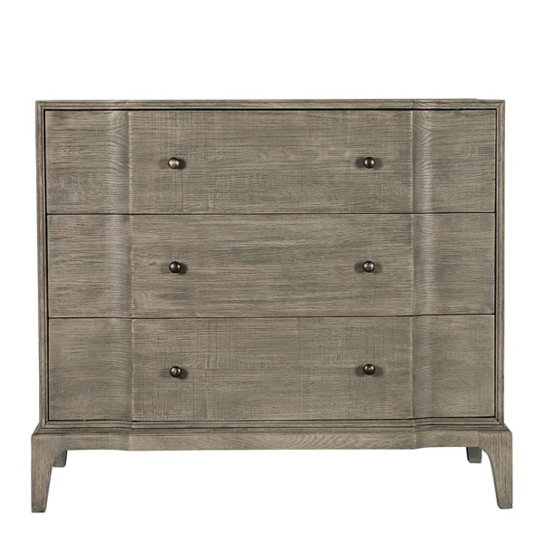 Refined Natural Oak Wood Chest of Drawers