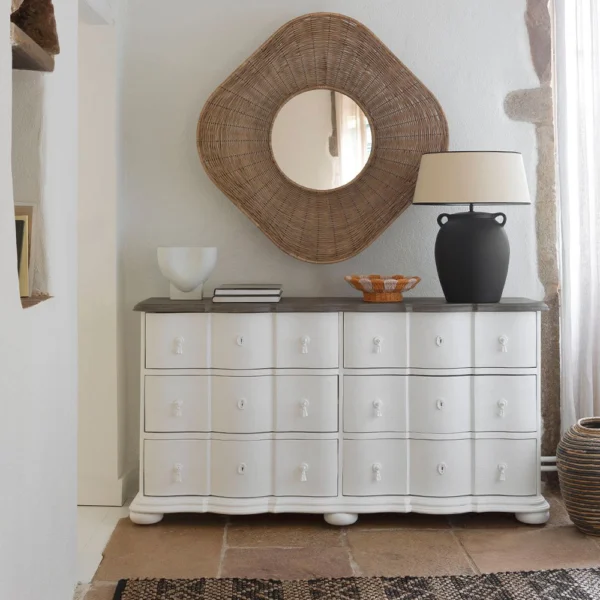 Elegant Rustic Large Chest of Drawers - Available in Two Colours - Image 3