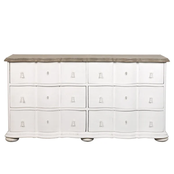 Elegant Rustic Large Chest of Drawers - Available in Two Colours