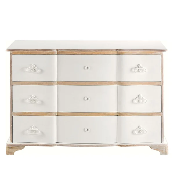 Elegant Curved Unique Style Chest of Drawers