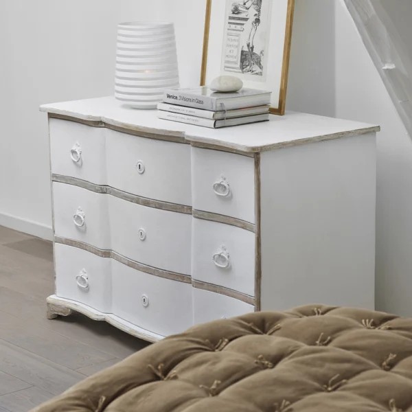 Elegant Curved Unique Style Chest of Drawers - Image 8