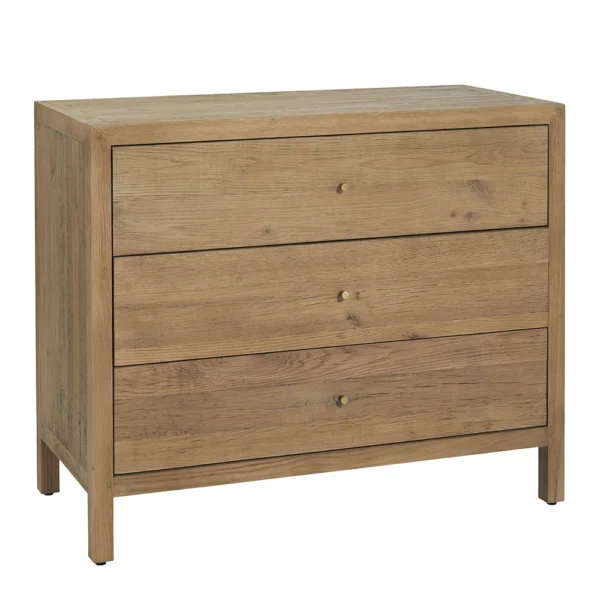 Rustic Natural Wood Grain Chest of Drawers – Image 2