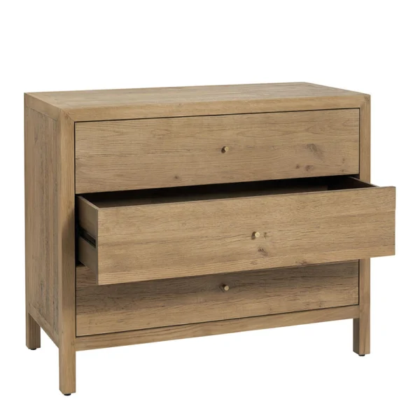 Rustic Natural Wood Grain Chest of Drawers – Image 5