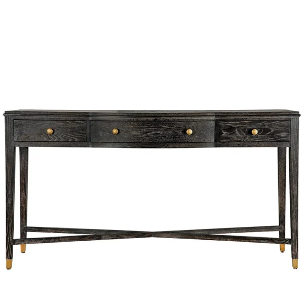 Curved Elegant Natural Console - Available in Two Colours - Image 2